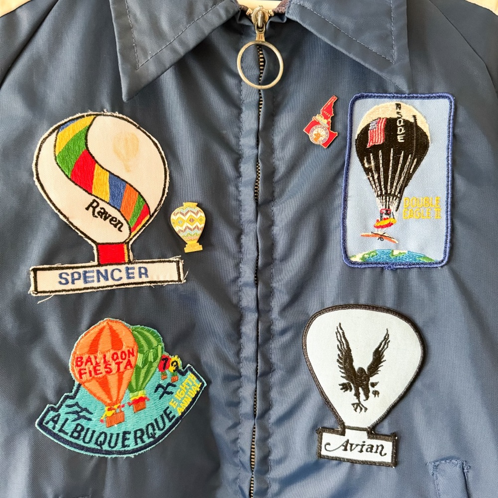 Vintage King Jack Windbreaker Patch Jacket - image 3